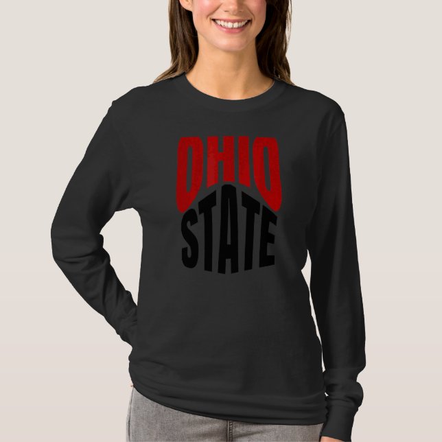 Camiseta Estado Da Cultura Da Viagem Do Orgulho De Ohio (Frente)