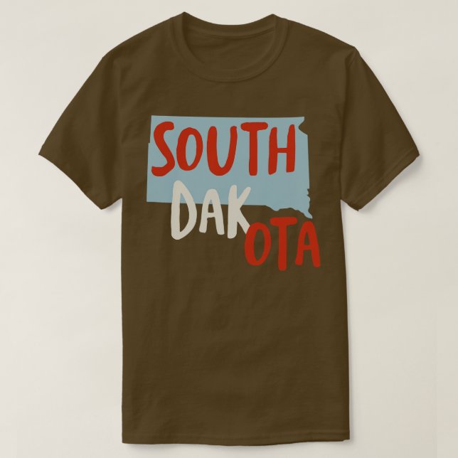 Camiseta Estado da Dakota do Sul (Frente do Design)