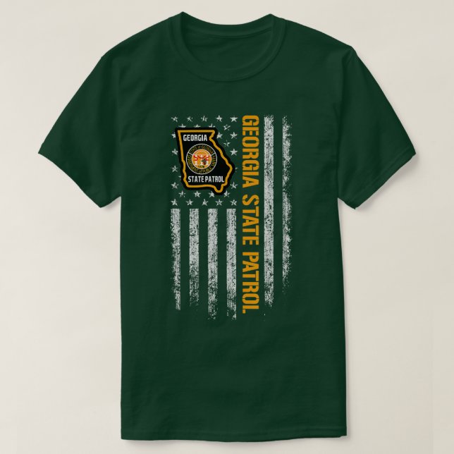 Camiseta Estado da Geórgia - Patrulha Americana (Frente do Design)