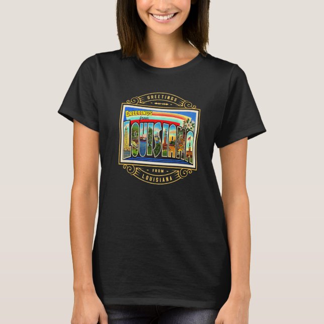 Camiseta Estado Da Louisiana (Frente)