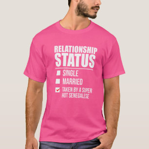 Camiseta Estado da Relação Tomada do Orgulho Sen Quente do 