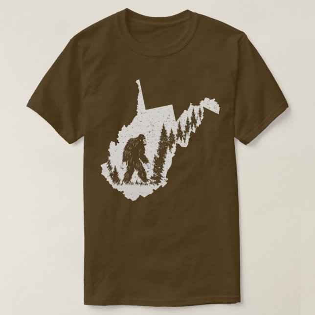 Camiseta Estado da Virgínia Ocidental (Frente do Design)