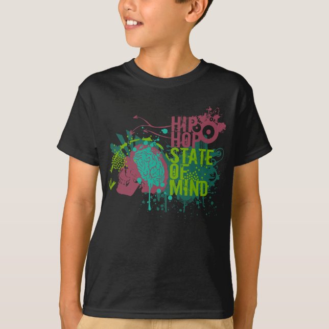 Camiseta Estado de ânimo de Hip Hop (Frente)