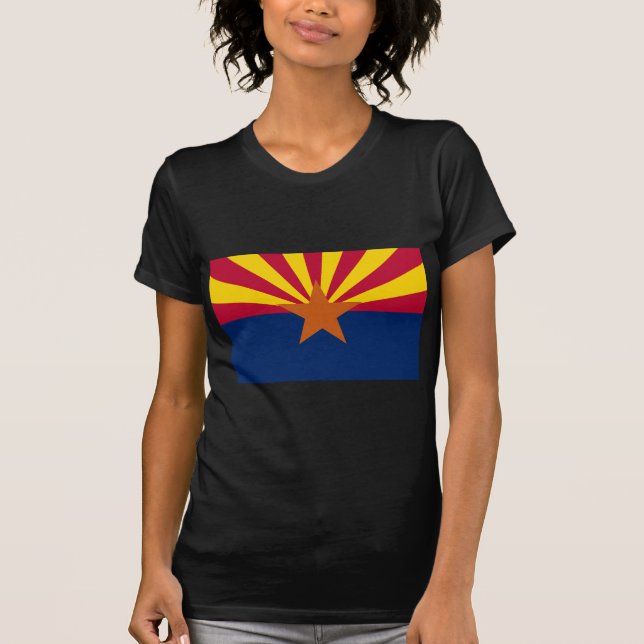Camiseta Estado de bandeira da Arizona (Frente)