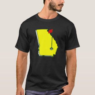 Camiseta Estado de Bandeira do Golf da Geórgia