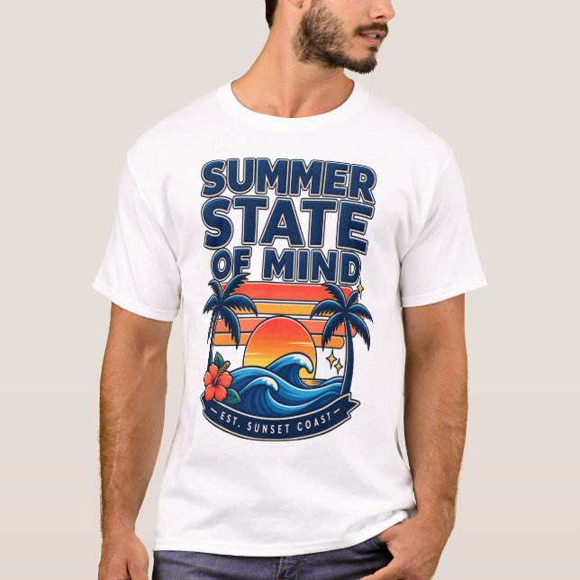 Camiseta Estado de Espírito de Verão (Frente)