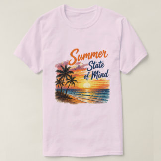 Camiseta Estado de Espírito de Verão | Vibrações de Praia n