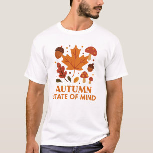 Camiseta Estado de espírito 🍂 outono Folhas de outono