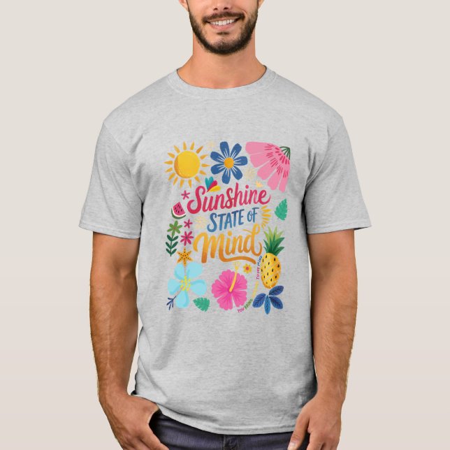 Camiseta Estado de espírito sunshine (Frente)
