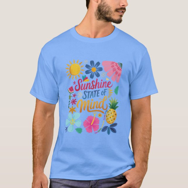 Camiseta Estado de espírito sunshine (Frente)