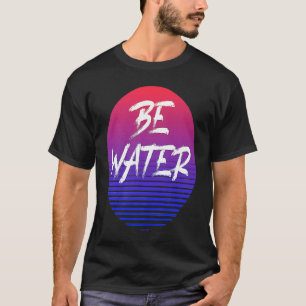 Camiseta Estado de Fluxo Retrô Seja Água Vida Marcial Mista