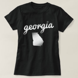 Camiseta Estado de Geórgia no branco