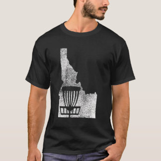 Camiseta Estado De Golfe De Disco Idaho Com Gráfico Com Dis