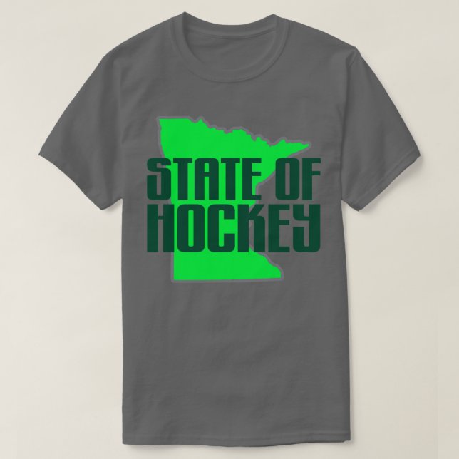 Camiseta estado de Hockey do MinMinnesota (Frente do Design)