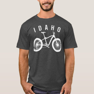 Camiseta Estado de Idaho Mapa Fatbike Fat Bike Tire Offroad