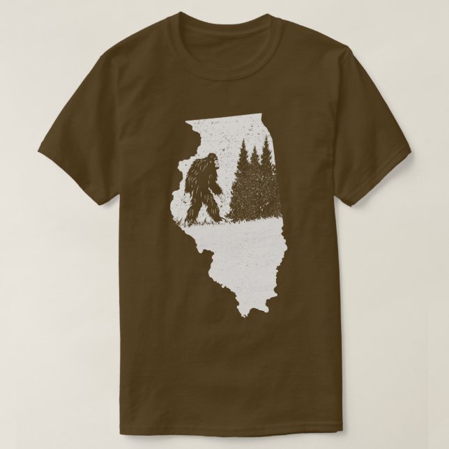 Camiseta estado de Illinois (Frente do Design)