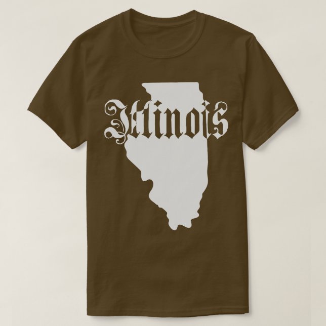 Camiseta Estado de Illinois (Frente do Design)