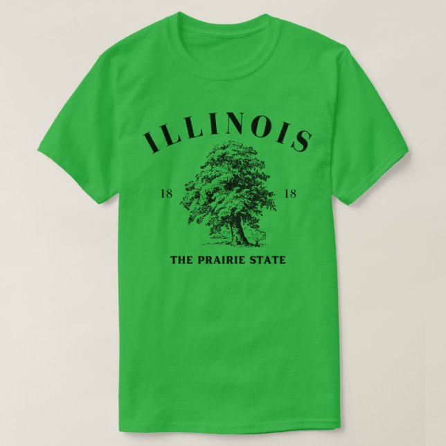 Camiseta Estado de Illinois (Frente do Design)