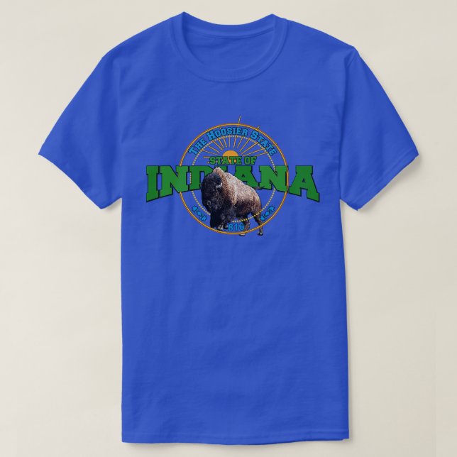 Camiseta Estado de IndianaUSA (Frente do Design)