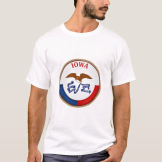 Camiseta Estado de Iowa Flag Seal T-Shirt