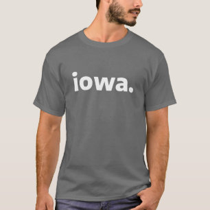 Camiseta Estado de Iowa - Viagem minimamente Souvenir