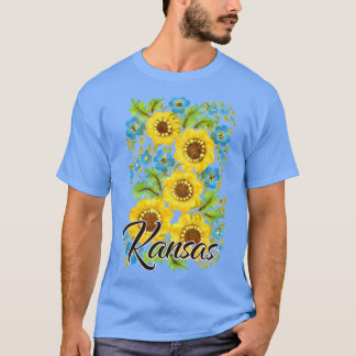 Camiseta Estado de Kansas Super Dimensionado