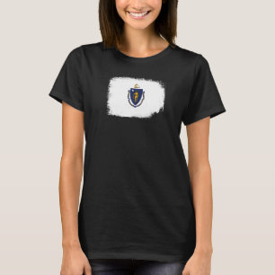 Camiseta Estado de Massachusetts Flag Boston Worcester New
