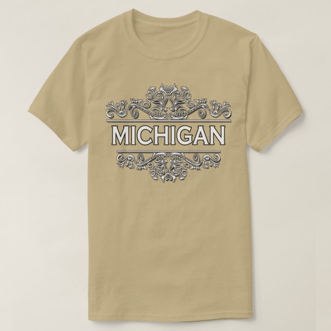 Camiseta Estado de Michigan (Frente do Design)
