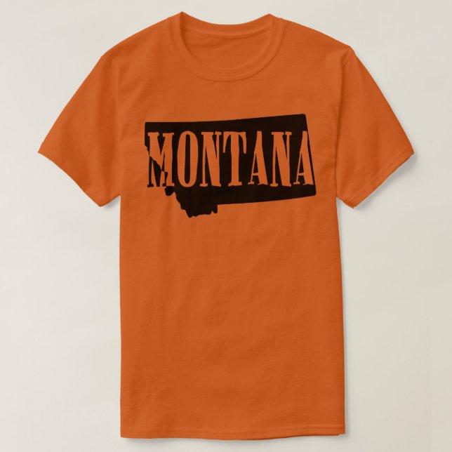 Camiseta Estado de Montana 1 (Frente do Design)