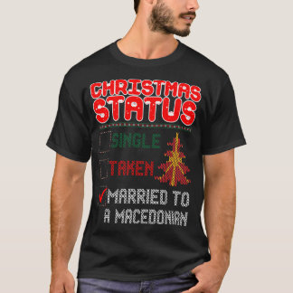 Camiseta Estado de Natal Casado com Doador Feio macedônio