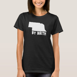 Camiseta Estado de Nebraska por Birth Home USA Map