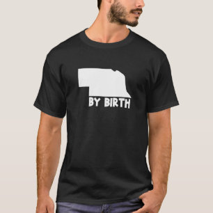 Camiseta Estado de Nebraska por Birth Home USA Map