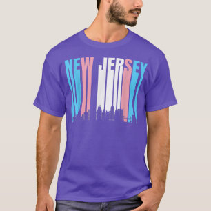 Camiseta Estado De New Jersey Trans Pride Flag Transgender 