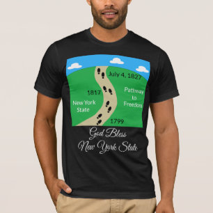Camiseta Estado de Nova Iorque - Caminho para a Liberdade
