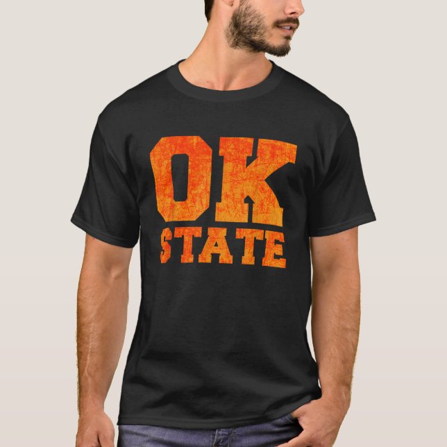 Camiseta Estado de OK significa Estado de Oklahoma e que gr (Frente)