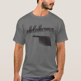 Camiseta Estado de Oklahoma no cinza