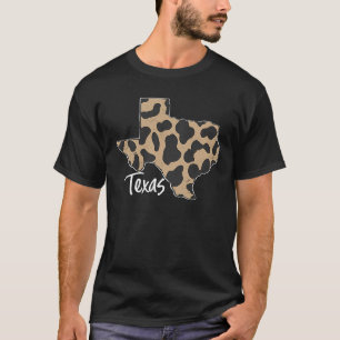 Camiseta Estado de origem da impressão sobre o leopardo em