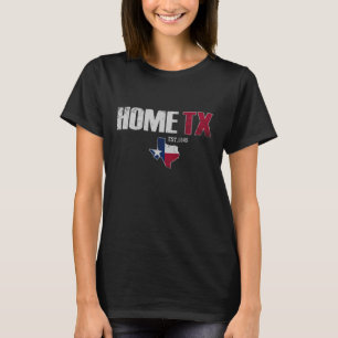 Camiseta Estado de origem do Texas Bandeira Texana Desbotad