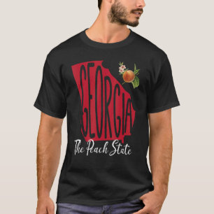 Camiseta Estado de Pêssego Georgia Orgulho do Sul Cultivo L