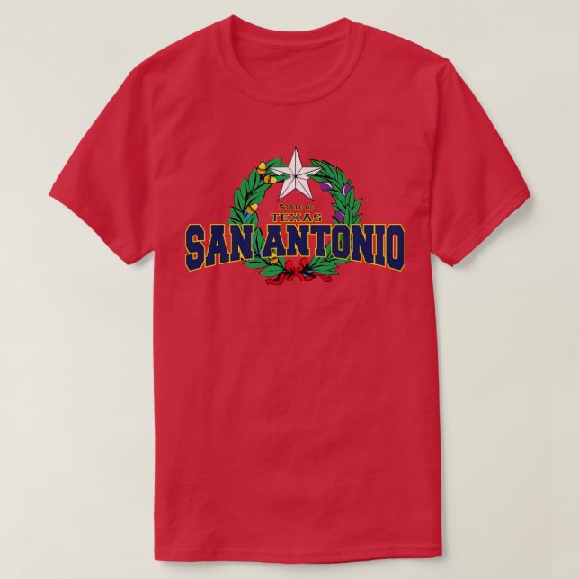 Camiseta Estado de San Antonio Texas EUA (Frente do Design)