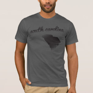 Camiseta Estado de South Carolina no cinza