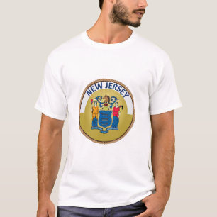 Camiseta Estado de t-shirt do selo da bandeira de
