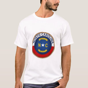 Camiseta Estado de t-shirt do selo da bandeira de North