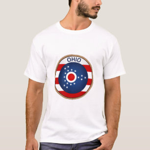 Camiseta Estado de t-shirt do selo da bandeira de Ohio