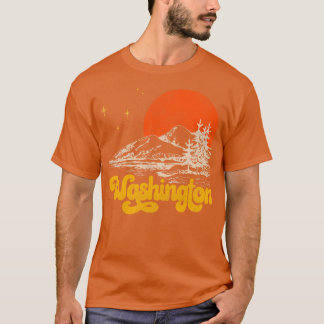 Camiseta Estado de Vintage do Meio século de Washington