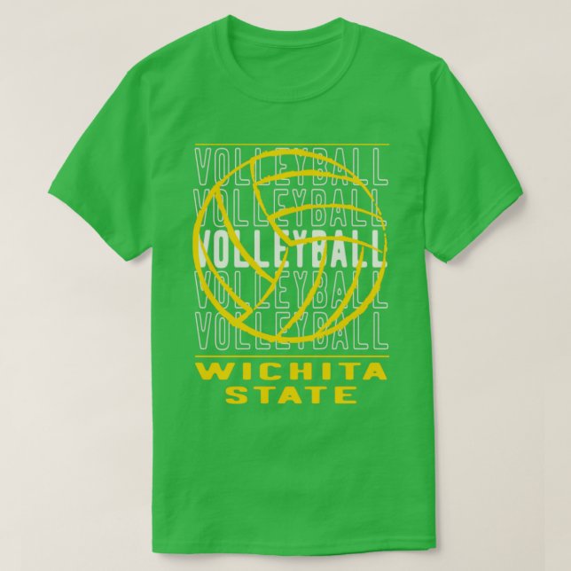 Camiseta Estado de Voleibol Wichita (Frente do Design)