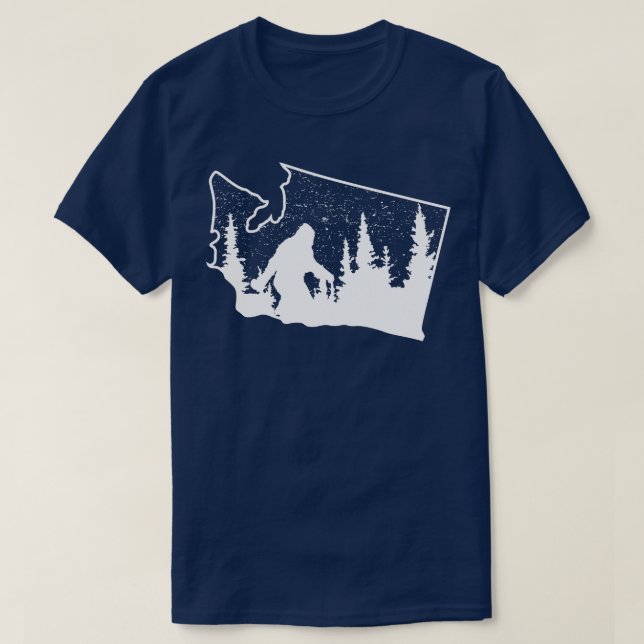 Camiseta Estado de Washington 1 (Frente do Design)