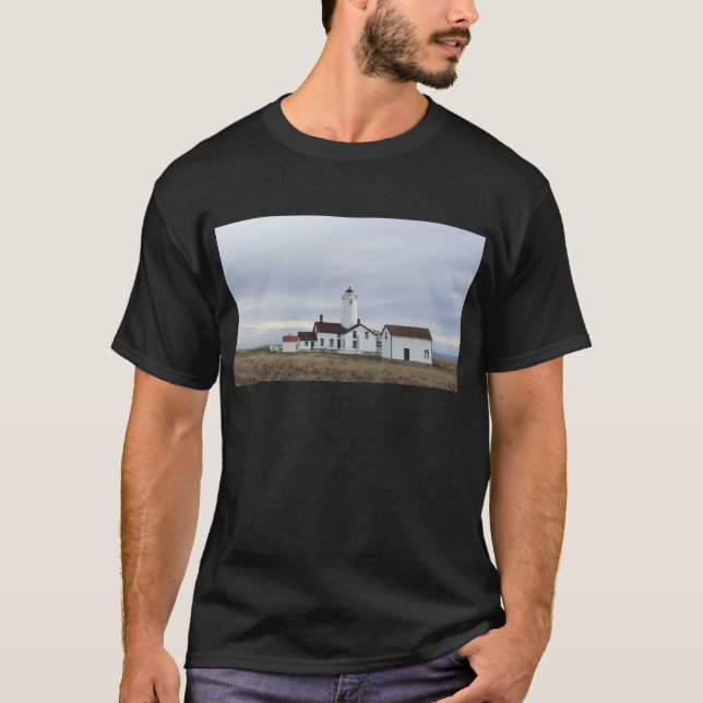 Camiseta Estado de Washington do farol do cuspe de (Frente)