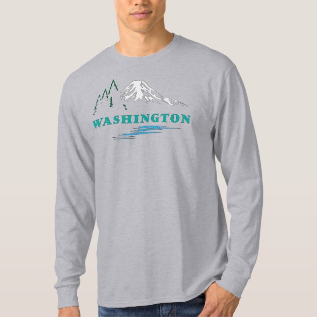Camiseta Estado de Washington Estados Unidos da América (Frente)
