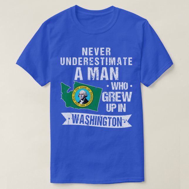 Camiseta Estado de Washington Home 1 (Frente do Design)